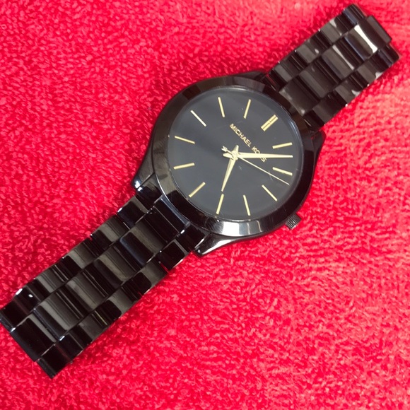Michael Kors Black Tone Gold Face Classic Watch main image 4